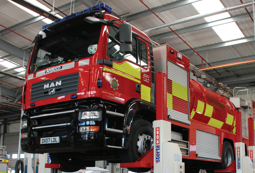 Water Carrier on a ramp ready to be fixed