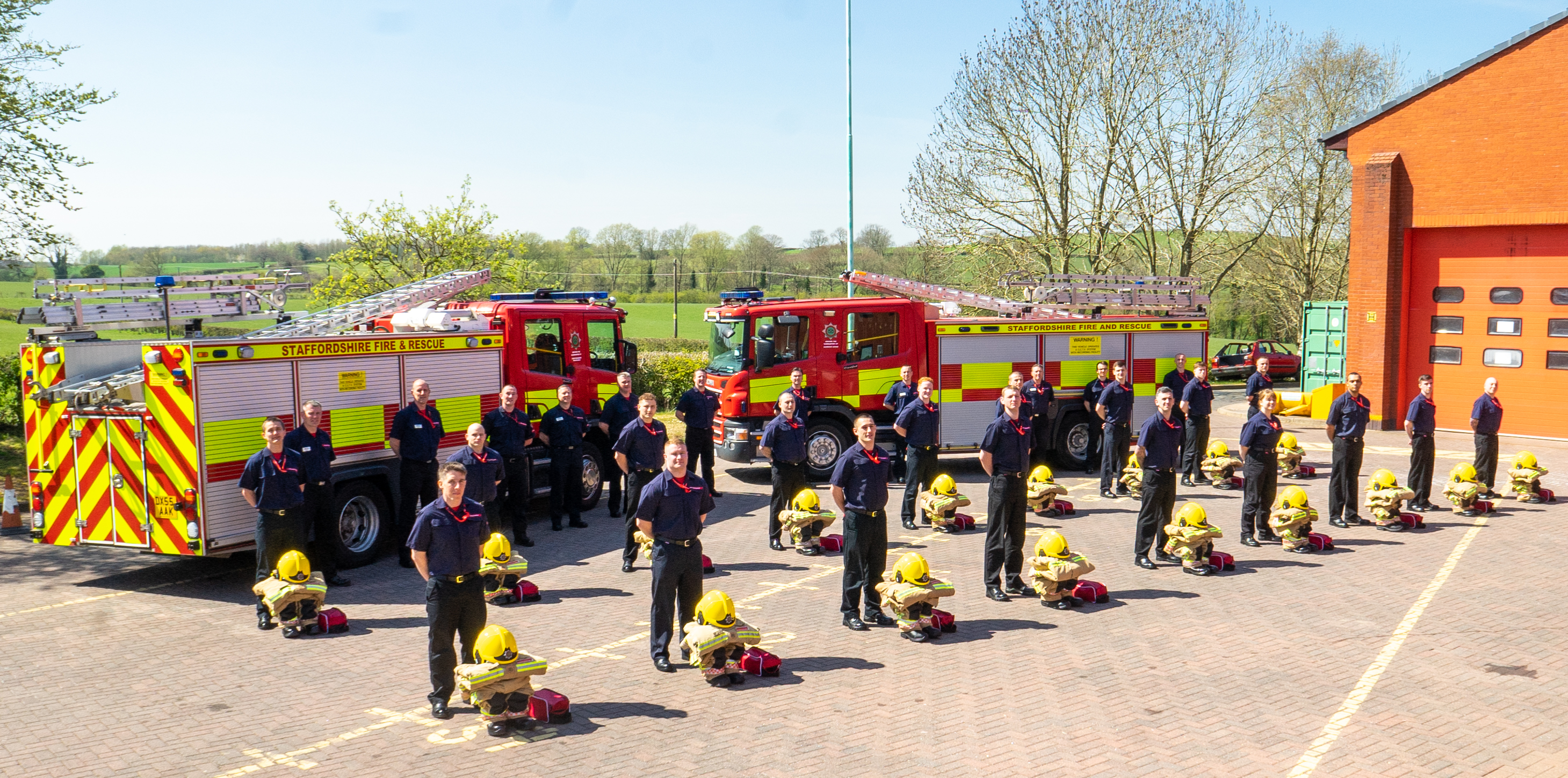2021 firefighter cohort passing out parade